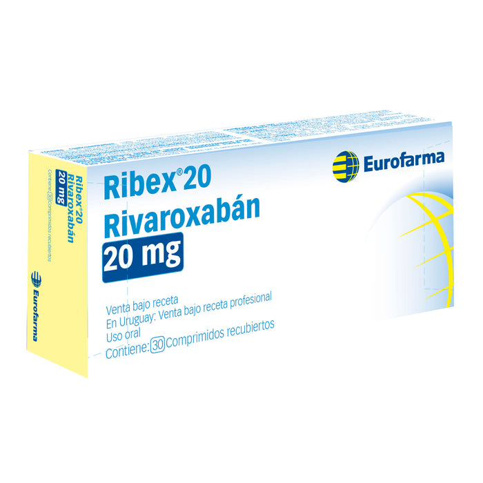 Ribex 20Mg Rivaroxaban X 30 Comprimidos