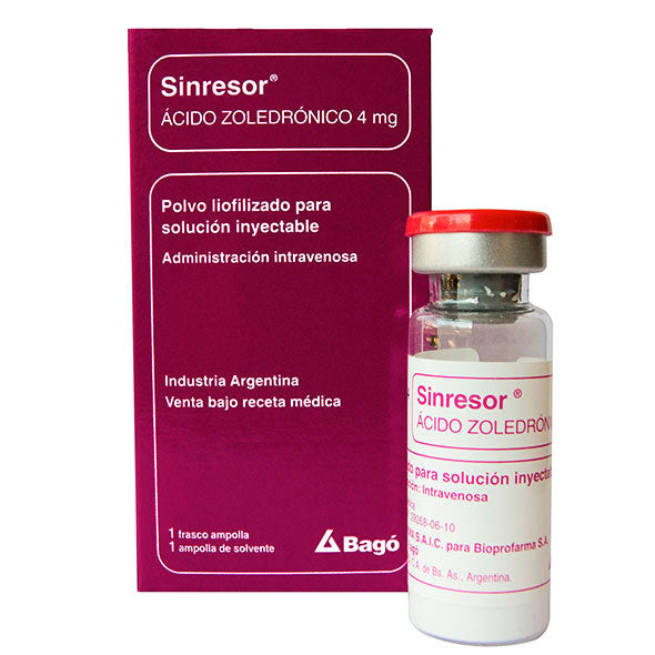 Sinresor Acido Zoledronico 4Mg X Ampolla