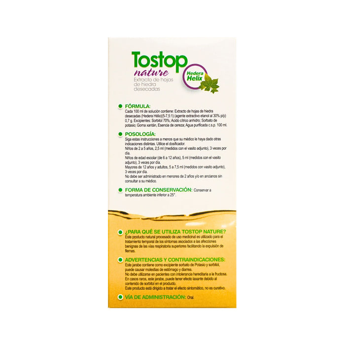 Tostop Nature 35Mg/5Ml Jarabe Hedera Helix X 100Ml