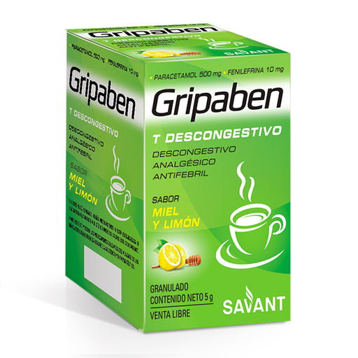 Gripaben T Descongestivo Paracetamol 500Mg Y Fenilefrina 10Mg ...
