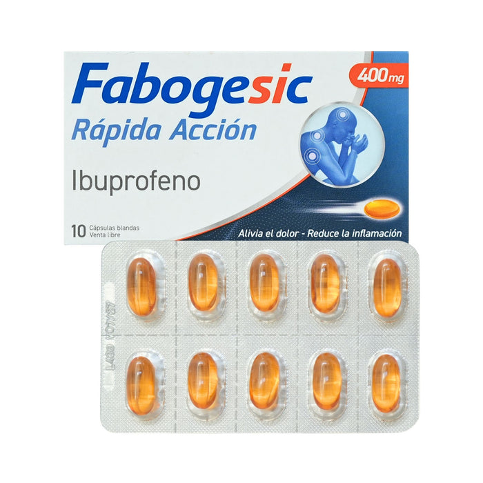 Fabogesic 400Mg Ibuprofeno X Cápsula Blanda
