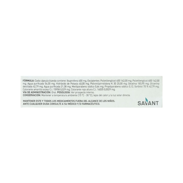 Fabogesic 400Mg Ibuprofeno X Cápsula Blanda