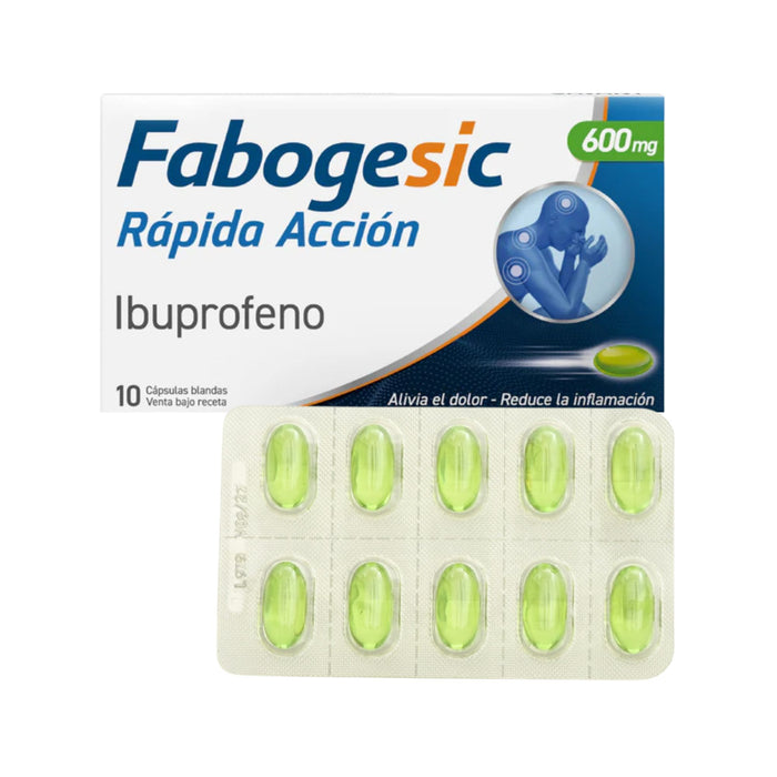 Fabogesic Ibuprofeno 600Mg X Cápsula Blanda