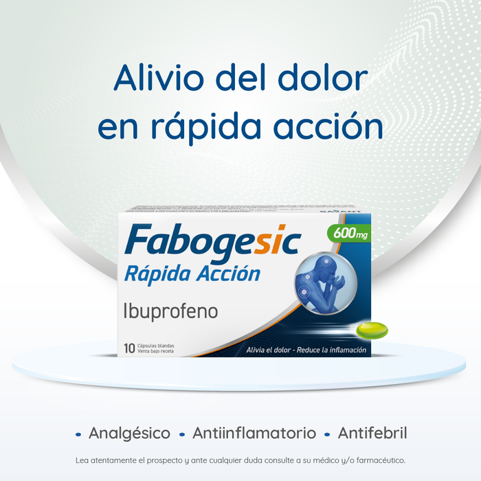 Fabogesic 600Mg Ibuprofeno X Capsula Blanda