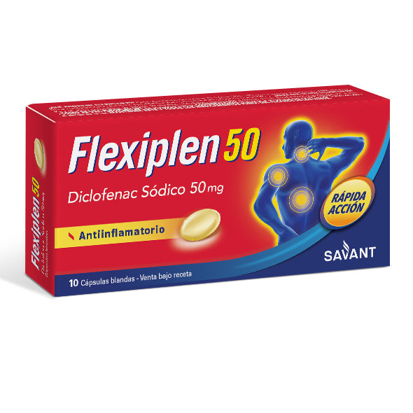Flexiplen 50 Diclofenaco 50Mg X Capsula Blanda