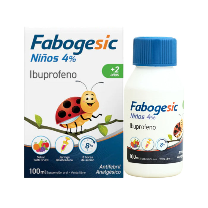 Fabogesic Niños 4% Ibuprofeno 200Mg En Suspensión X100ml