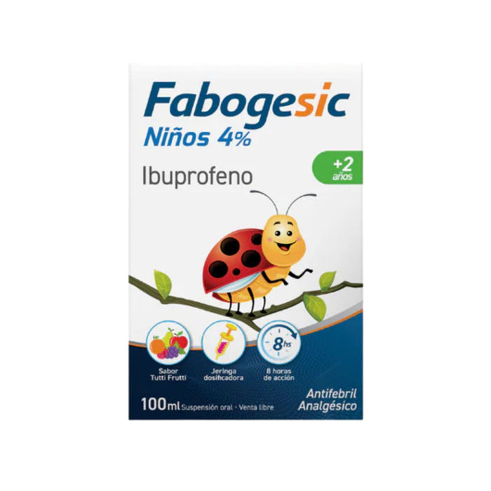 Fabogesic Niños 4% Ibuprofeno 200Mg En Suspensión X100ml