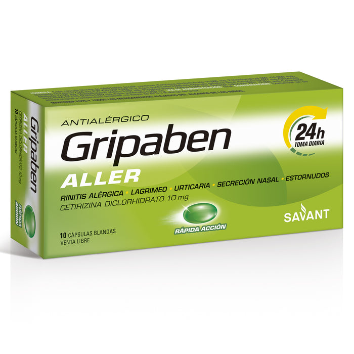 Gripaben Aller Cetirizina 10Mg X Capsula Blanda