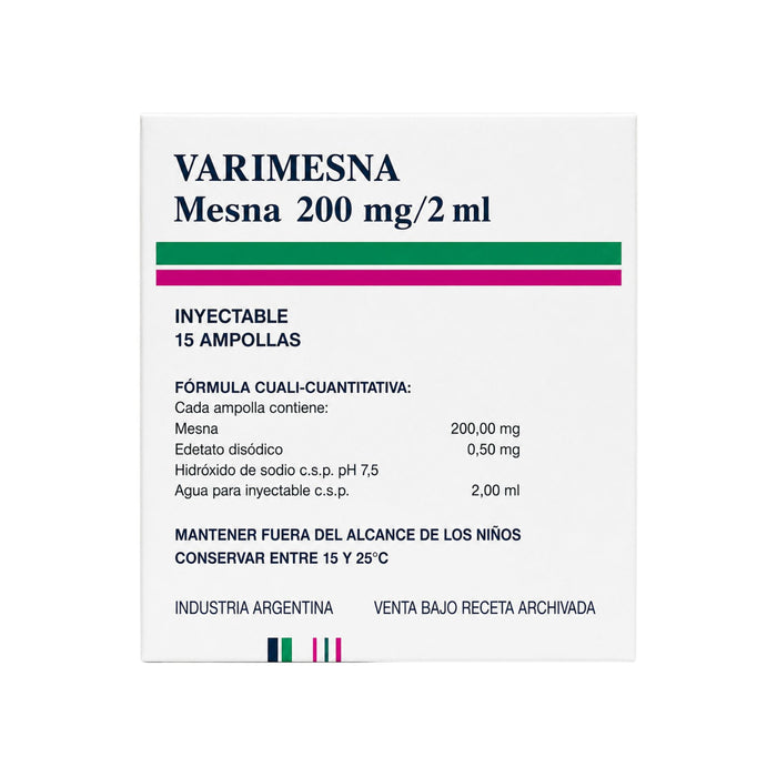 Varimesna 200Mg/2Ml Mesna Iv X Ampolla