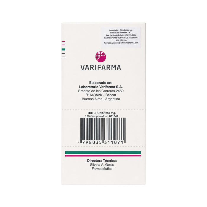 Roterona 250Mg Abiraterona Onc X 120 Comprimidos