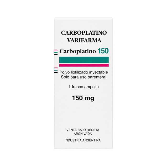 Carboplatino Varifarma 150Mg Iv Onc X 1 Frasco/Ampolla