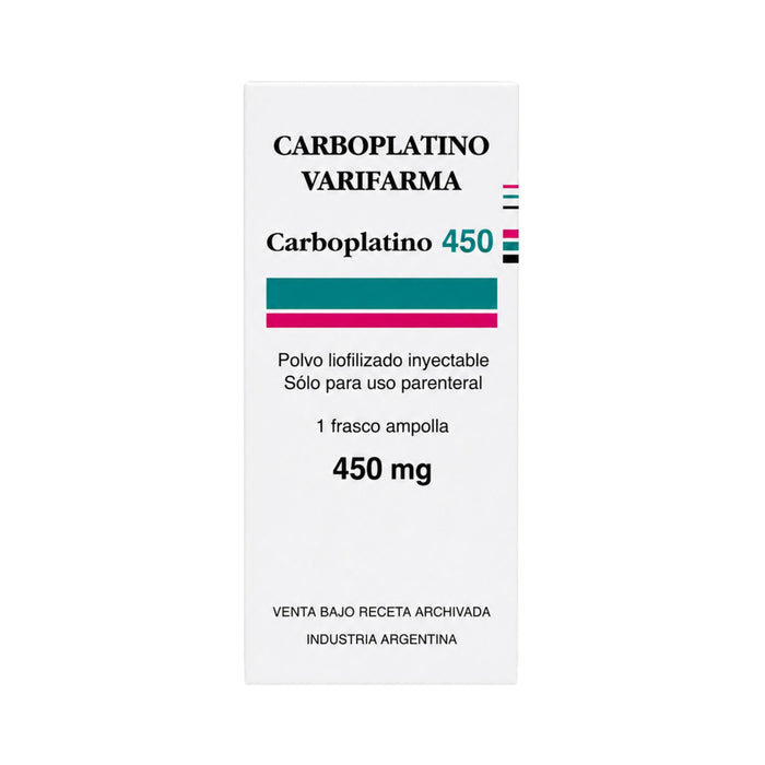 Carboplatino Varifarma 450Mg Iv Onc X 1 Frasco/Ampolla