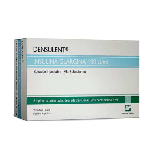 Densulent 100Ui 3Ml Insulina Glargina (Frio) X Lapicera Prelle...