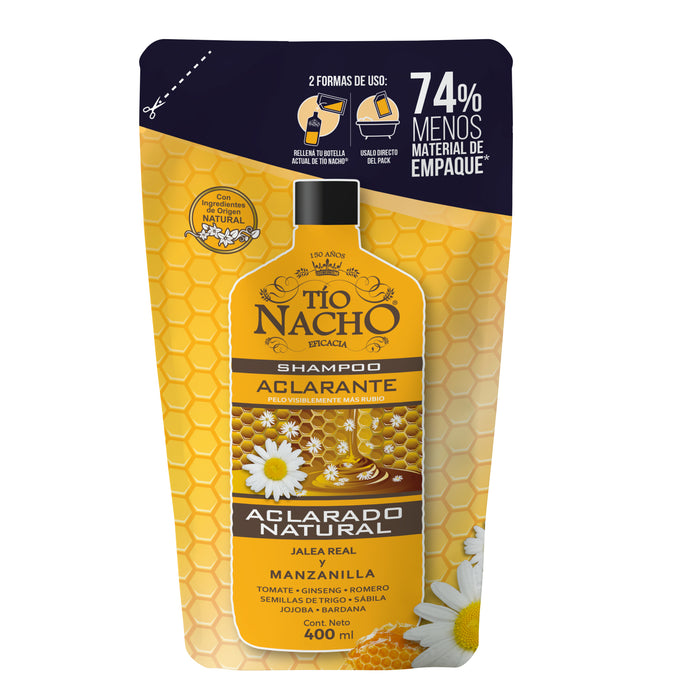 Tio Nacho Shampoo Aclarante Doypack X 400Ml
