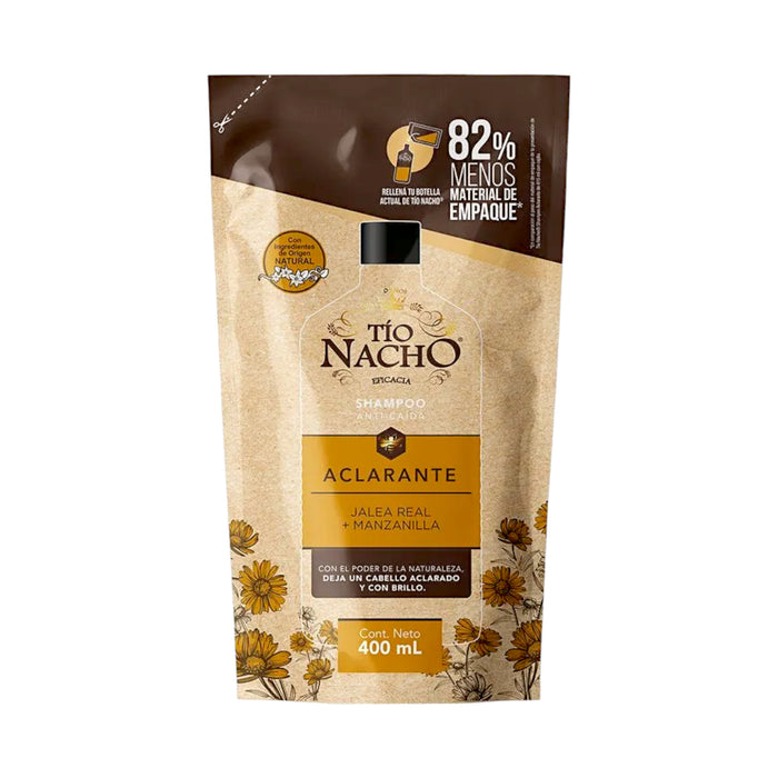Shampoo Tio Nacho Doypack Aclarante Anti-Caidax 400Ml