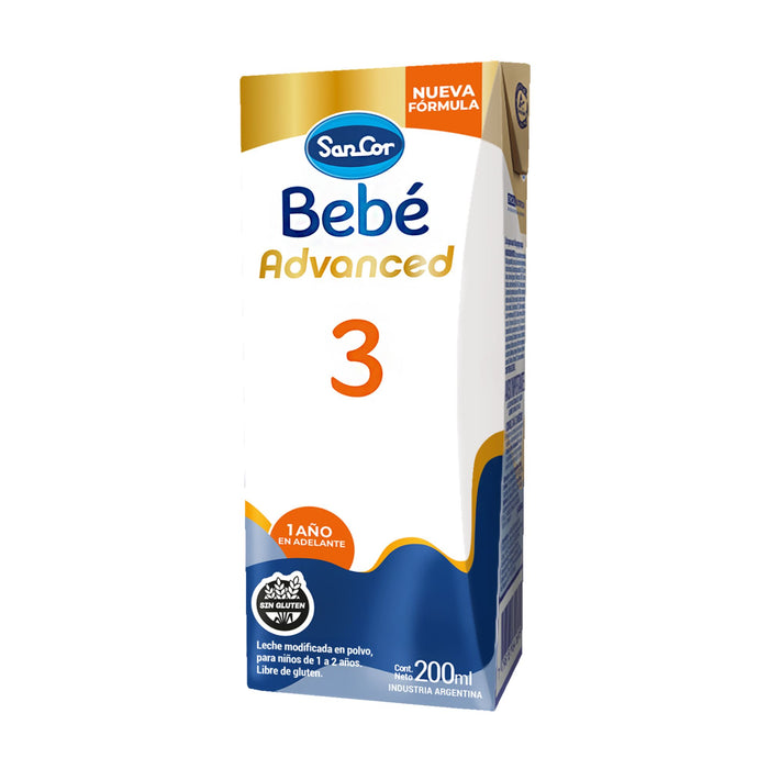 Fórmula Láctea Sancor Bebé 3 Advanced X 200Ml