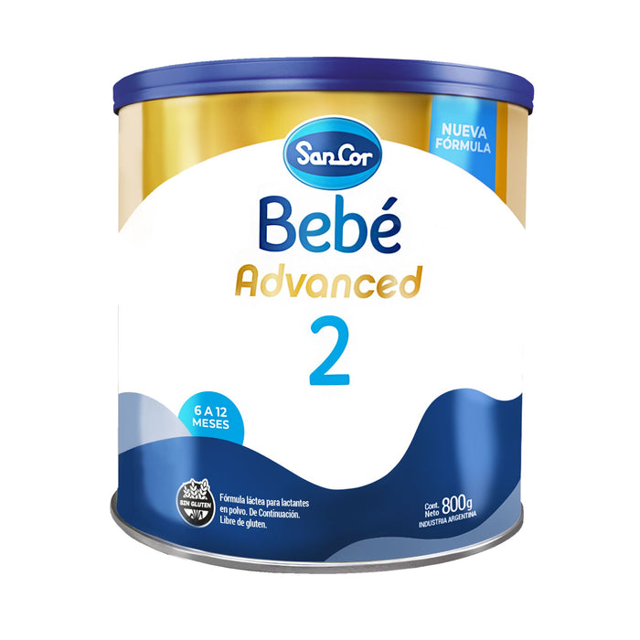 Formula Infantil Sancor Bebe 2 Advanced X 800G