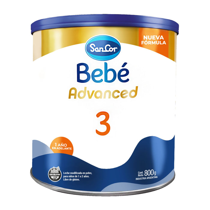 Leche En Polvo Sancor Bebe 3 Advanced X 800G