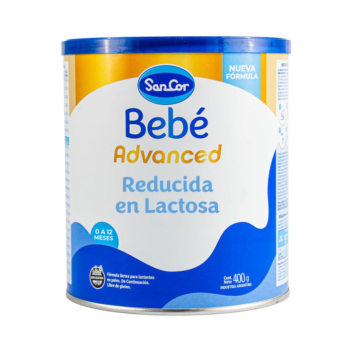 Formula Infantil Sancor Bebe Advanced Reducida En Lactosa X 400G