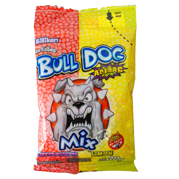 Bull Dog Pastillas X 30G Tutti Frutti-Limon