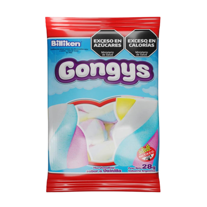 Marshmallow Trenza Gongys Sabor Vainilla X 28G