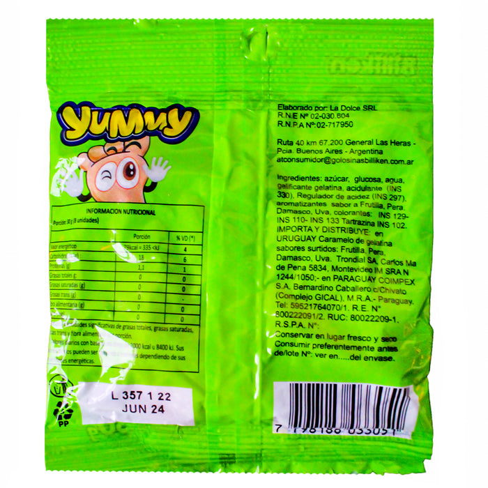 Yummy Gomitas Piecitos X 30G