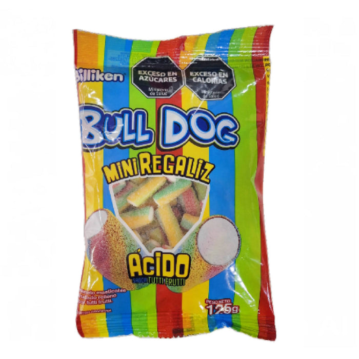 Caramelo Acido Bull Dog Mini Regaliz Tutti Frutti X 125G