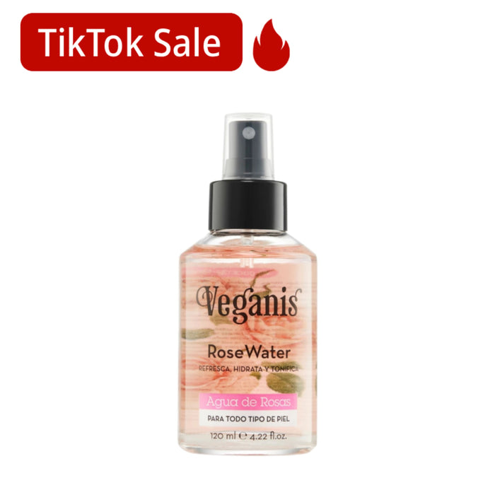 Agua De Rosas Veganis Para Todo Tipo De Piel X 120Ml