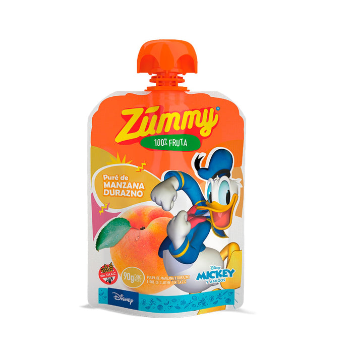 Pure De Fruta Zummy Manzana / Durazno X 90G