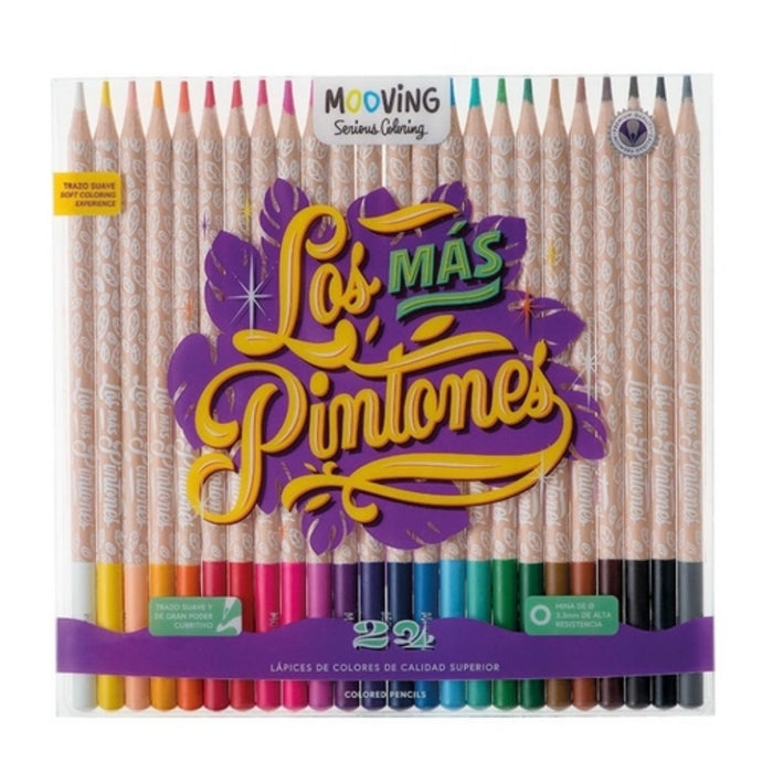 Set Lápices Mooving Los Mas Pintones X 24 Colores