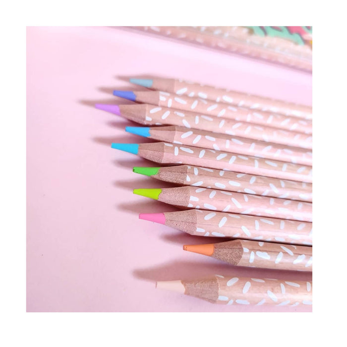 Set Lápices Mooving Acuarelados X 12 Unidades