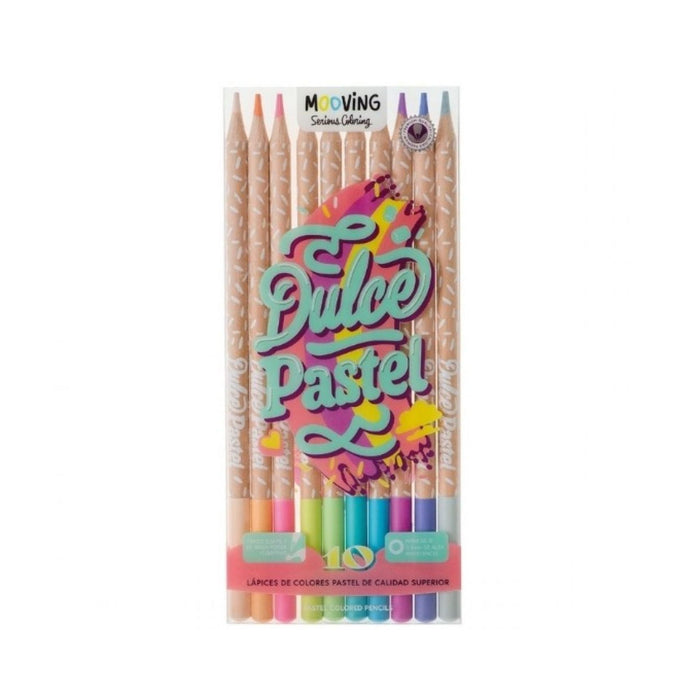 Set Lápices Mooving Acuarelados X 12 Unidades