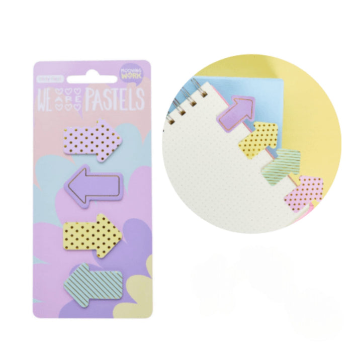 Notas Adhesivas Mooving Flechas Diseño Pastel