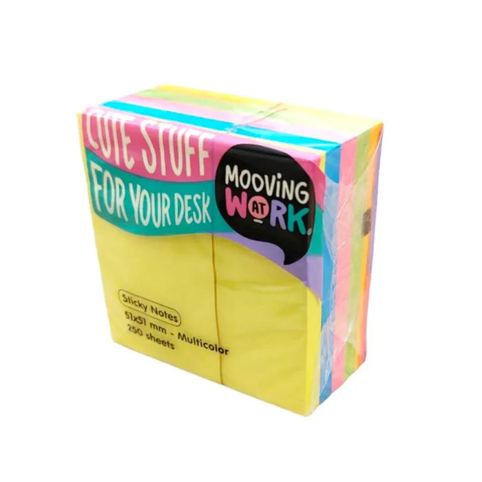 Notas Adhesivas Mooving Manía Multicolor 51 X 51 250 Hojas