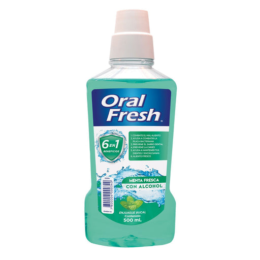 Enjuague Bucal Oral Fresh Menta Fresca X 500Ml