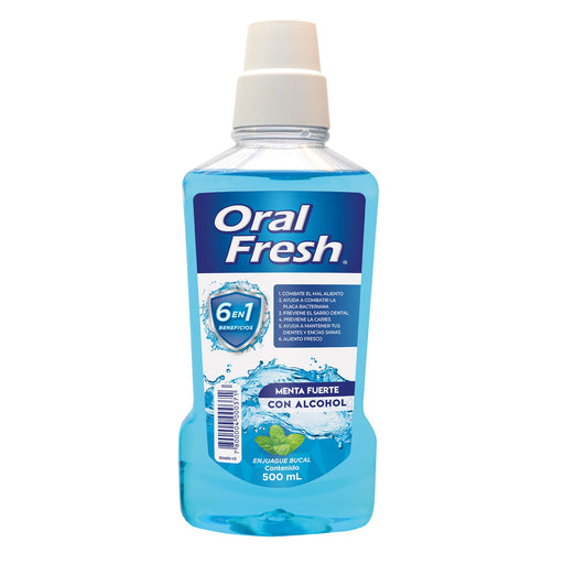 Enjuague Bucal Oral Fresh Menta Fuerte X 500Ml