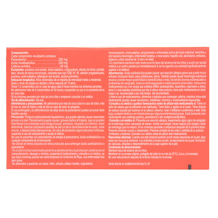 Tapsin M Migraña X Comprimido