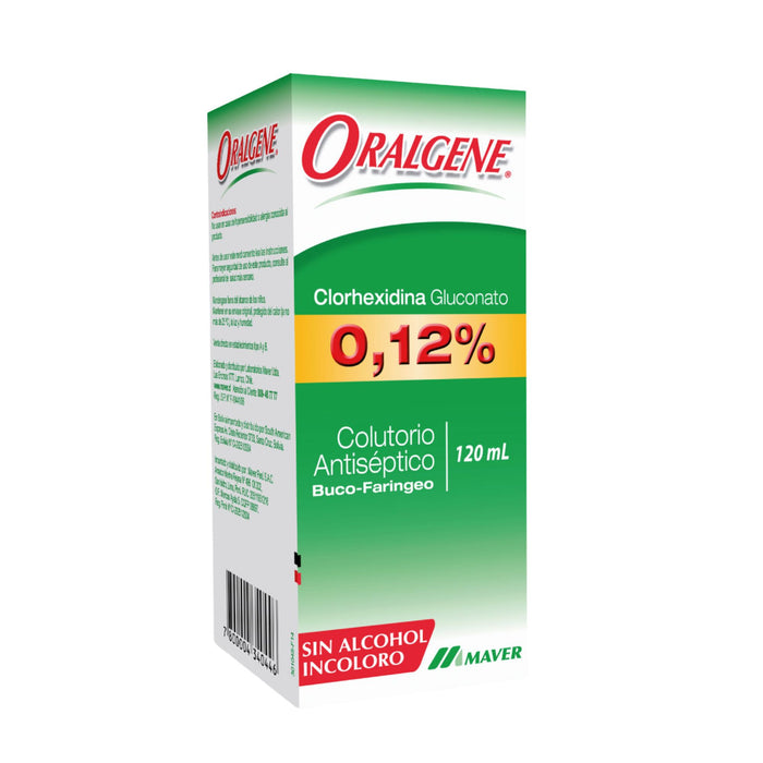 Enjuague Bucal Oralgene 0.12% Clorhexidina X 120Ml