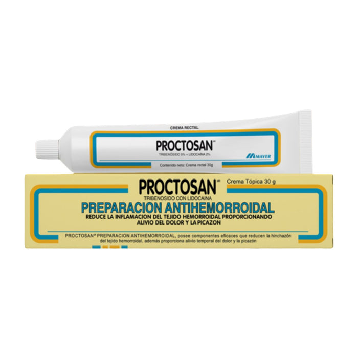 Proctosan Crema Antihemorroidal Tribenosido/Lidocaína X 30G