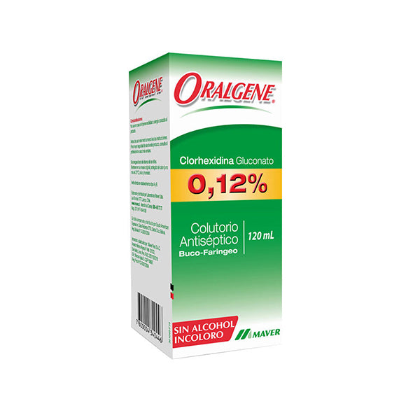 Oralgene Colutorio Antiséptico 0.12% X 120Ml