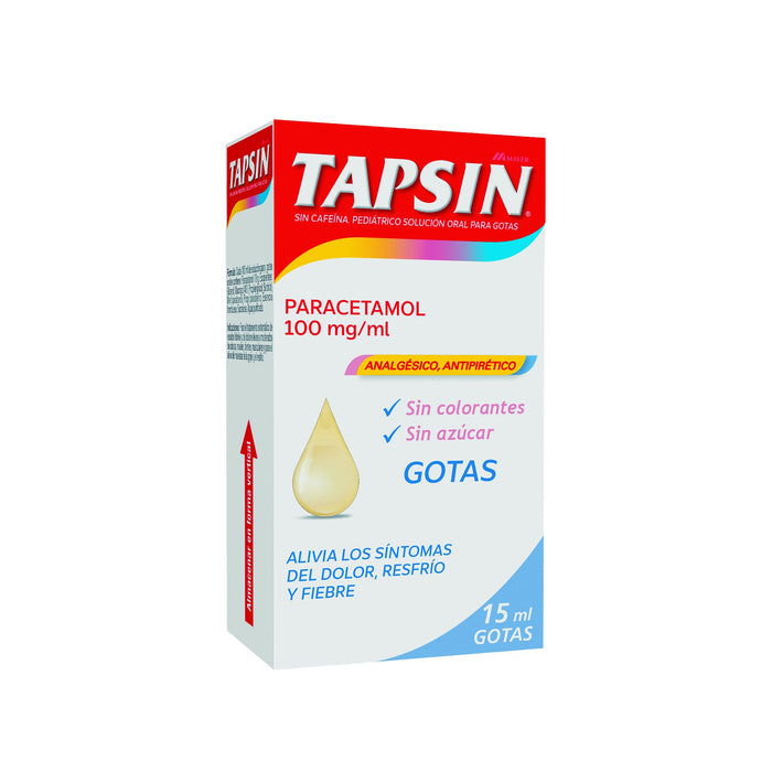 Tapsin Infantil 100Mg Paracetamol Gotas X 15Ml
