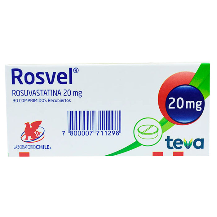 Rosvel 20Mg Rosuvastatina X Tableta