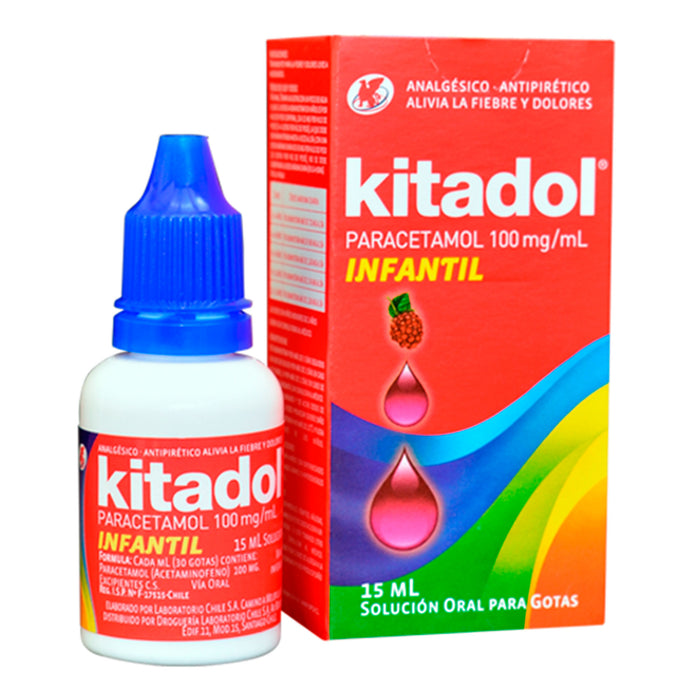 Kitadol Infaltil 100Mg Paracetamol Gotas X 15Ml