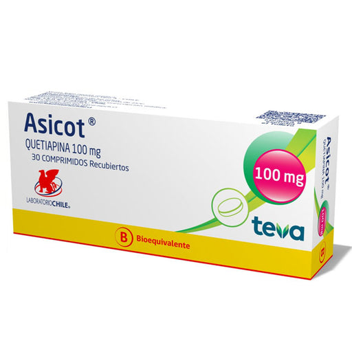 Asicot 100 Mg Quetiapina X Comprimido