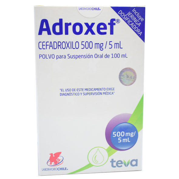 Adroxef 500Mg 5Ml Susp X 100Ml Cefadroxilo