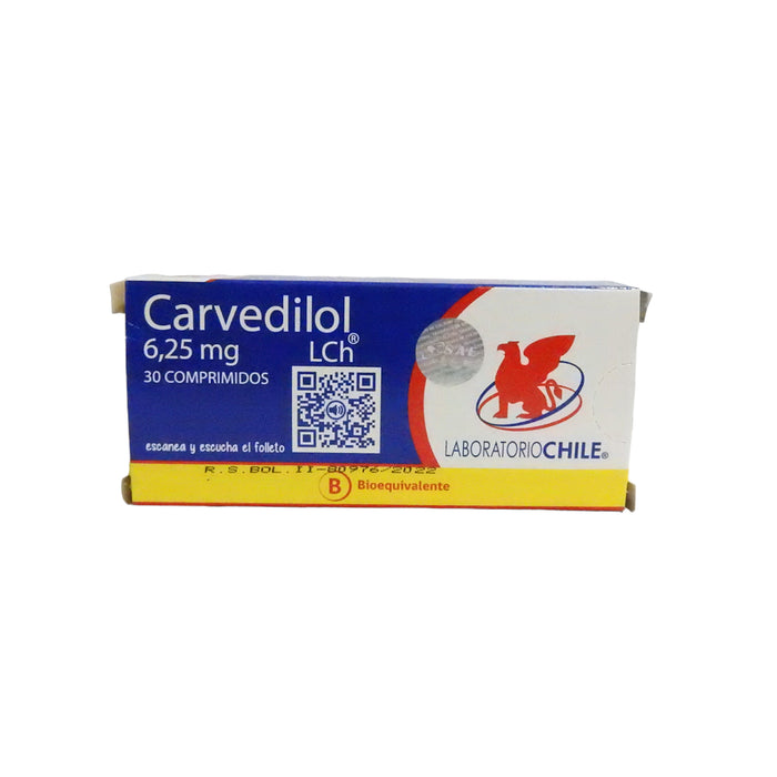 Carvedilol Lch 6.25Mg X 30 Comp
