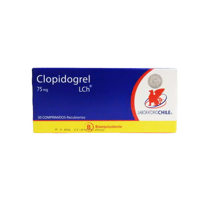 Clopidogrel Lch 75Mg X 30 Comp