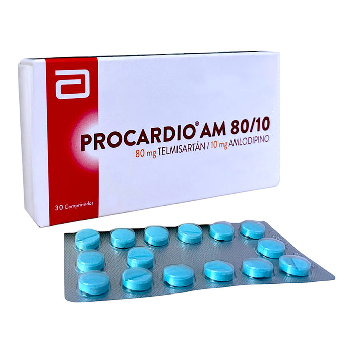 Procardio Am Telmisartan 80Mg Y Amlodipino 10Mg X Tableta