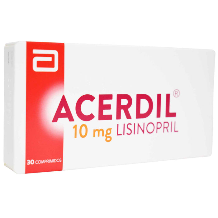 Acerdil 10Mg Lisinopril X 30 Comprimidos