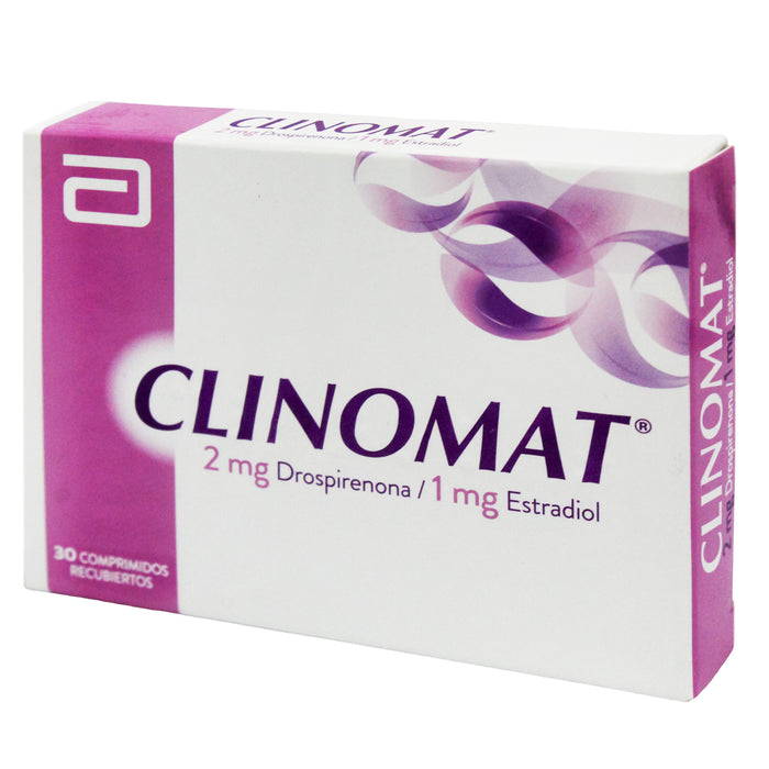 Clinomat Drospirenona 2Mg Y Estradiol 1Mg X 30 Comprimidos